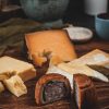 Cheese board with Pork Pie (Smoked Manchego, Smoked Cheddar, Smoked Brie, Smoked Pork Pie)